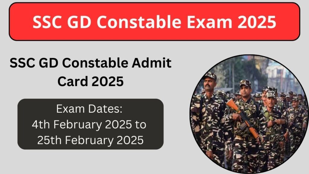 SSC GD Constable Exam 2025